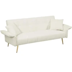 DOMETOUR 70.1 Inch Futon Sofa Bed For Living Room Bedroom, Convertible Sofa Bed Sleeper Loveseat With Armrests And 2 Pillows 18 DOMETOUR 70.1 Inch Futon Sofa Bed For Living Room Bedroom, Convertible Sofa Bed Sleeper Loveseat With Armrests And 2 Pillows -Baxton Studio Sale Shop GUEST 6ecfdd48 8197 4ccd a02a 1a3a4ef6a007