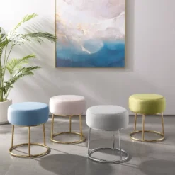 Bandi Accent Vanity Stool - Linon 17 Bandi Accent Vanity Stool - Linon -Baxton Studio Sale Shop GUEST 6f2115e0 d249 4501 bd5a 3af524a15cf7