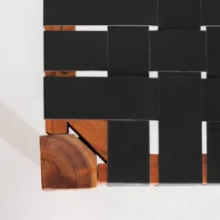 Balka Woven Leather Bench Matte Black - South Shore -Baxton Studio Sale Shop GUEST 6f6821da 73a3 4a5b b4fe 0f85483b6cc9