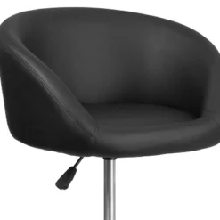 Merrick Lane Bucket Seat Bar And Dining Stool Modern Stool With 360 Swivel, Adjustable Height And Metal Footrest -Baxton Studio Sale Shop GUEST 6ffb84f7 9388 46b0 96e8 59920bc35b19