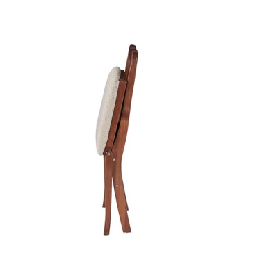 2pc Queen Anne Folding Chairs Cherry - Stakmore 3 2pc Queen Anne Folding Chairs Cherry - Stakmore - Image 3