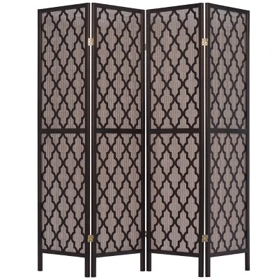 Legacy Decor Screen Room Divider Rattan Cane Webbing Insert With Decorative Cut Outs 5 Legacy Decor Screen Room Divider Rattan Cane Webbing Insert With Decorative Cut Outs - Image 5