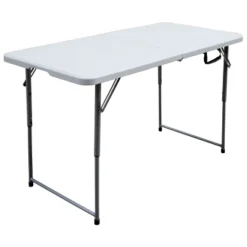 Peakform 4' Adjustable Height Folding Table Off-White -Baxton Studio Sale Shop GUEST 713748b5 68d9 4256 b8cf 4b5bc2d6c91d