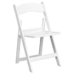 Emma And Oliver 2 Pack White Resin Slatted Party & Rental Folding Chair Indoor Outdoor -Baxton Studio Sale Shop GUEST 7177dc1d 4be3 44b7 9313 d2b23e63dd57