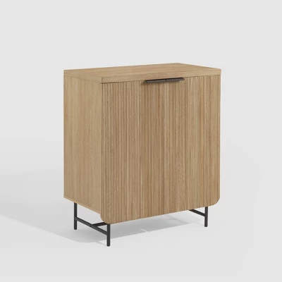 Modern 2 Door Reeded Accent Cabinet - Saracina Home 2 Modern 2 Door Reeded Accent Cabinet - Saracina Home - Image 2