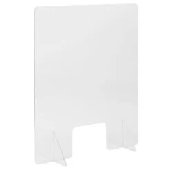 Emma And Oliver Acrylic Free-Standing Register Shield / Sneeze Guard With Pass-Through Opening -Baxton Studio Sale Shop GUEST 721f32ed 8e42 4a64 9a28 cb2ada623115