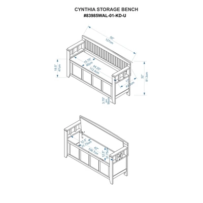 Cynthia Storage Bench - Linon 13 Cynthia Storage Bench - Linon - Image 13
