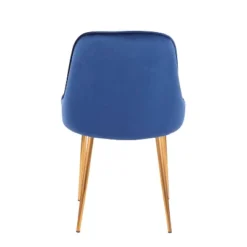 Set Of 2 Marcel Contemporary Dining Chair Gold/Blue Velvet - LumiSource -Baxton Studio Sale Shop GUEST 72cc7a52 7ca2 4196 969f 2d858fe61032