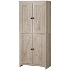 HOMCOM 72" Freestanding 4-Door Kitchen Pantry, Storage Cabinet Organizer With 4-Tiers, And Adjustable Shelves, Natural 7 HOMCOM 72" Freestanding 4-Door Kitchen Pantry, Storage Cabinet Organizer With 4-Tiers, And Adjustable Shelves, Natural -Baxton Studio Sale Shop GUEST 730e8f62 f819 4e8e 86ea 064402eb2a25