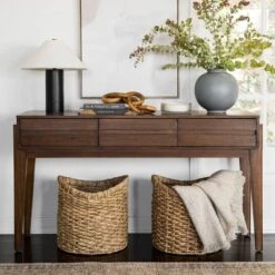 Herriman Wooden Console Table With Drawers - Threshold™ Designed With Studio McGee -Baxton Studio Sale Shop GUEST 7491f2e7 b080 4efd 9593 1885baa15e4a