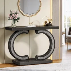Tribesigns Modern 39-inch Mirrored Console Table With Sparkling Crystal Inlays 13 Tribesigns Modern 39-inch Mirrored Console Table With Sparkling Crystal Inlays -Baxton Studio Sale Shop GUEST 74c49999 a722 4962 b6f2 a46649026d46