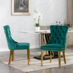 Modern Upholstered Dining Chairs Set Of 2, Dining Chairs With High Back,Velvet Cushion Dining Chairs For Kitchen Or Dining Room-Maison Boucle 31 Modern Upholstered Dining Chairs Set Of 2, Dining Chairs With High Back,Velvet Cushion Dining Chairs For Kitchen Or Dining Room-Maison Boucle -Baxton Studio Sale Shop GUEST 74f459e1 deaa 4092 b57f 90eb9de739e3