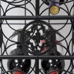 HOMCOM 45-Bottle Modern Wine Organizer Decorative Portable Wrought Iron Wine Rack Jail 11 HOMCOM 45-Bottle Modern Wine Organizer Decorative Portable Wrought Iron Wine Rack Jail -Baxton Studio Sale Shop GUEST 76262c46 80b8 4e95 a7d1 31d57b0c36d5