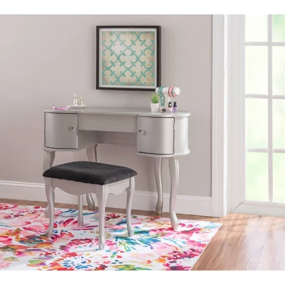 Paloma Vanity Set Silver - Linon 13 Paloma Vanity Set Silver - Linon - Image 13