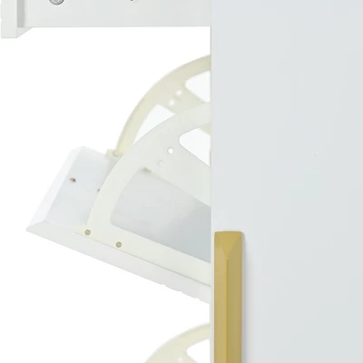 39" Modern Freestanding Shoe Cabinet With 2 Flap Drawers And 1 Slide Drawer - ModernLuxe 8 39" Modern Freestanding Shoe Cabinet With 2 Flap Drawers And 1 Slide Drawer - ModernLuxe - Image 8