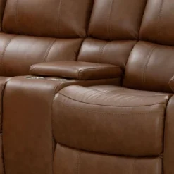 3pc Quinby Leather Power Sectional - Abbyson Living -Baxton Studio Sale Shop GUEST 770d10d7 dba0 45f1 b795 519b8c43bbe7