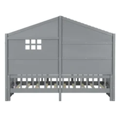 Twin Size House Bed With Shelves, Platform Bed With Window And Sparkling Light Strip On The Roof 4W - ModernLuxe -Baxton Studio Sale Shop GUEST 771d5907 7f61 4eea b967 dfacdc208f6b