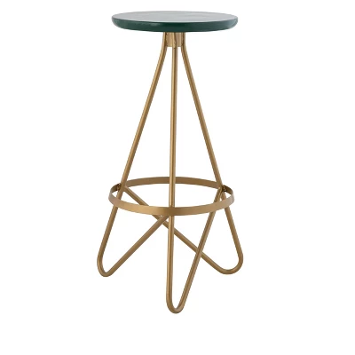JONATHAN Y Spiroa Modern Industrial Metal Backless Circular Bar Stool 2 JONATHAN Y Spiroa Modern Industrial Metal Backless Circular Bar Stool - Image 2