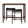 3pc Betty Pub Dining Sets Wood/Brown - Linon