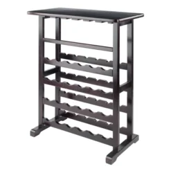 Vinny Wine Rack Espresso Dark Espresso - Winsome -Baxton Studio Sale Shop GUEST 77530412 e42e 4f37 8fea 916058a6b69d
