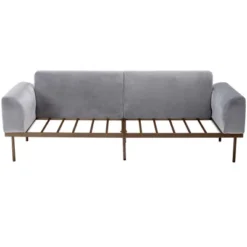 Modern Velvet Loveseat Sofa With Metal Legs And Two Pillows-ModernLuxe 21 Modern Velvet Loveseat Sofa With Metal Legs And Two Pillows-ModernLuxe -Baxton Studio Sale Shop GUEST 781467bd d7af 4fee 948b baa0f39adfa3