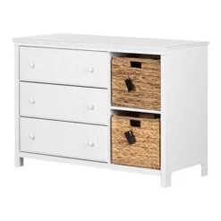 Cotton Candy 3 Drawer Dresser With Baskets - South Shore -Baxton Studio Sale Shop GUEST 783813cd 58a5 41dd 91d1 a4d1c6d24eac