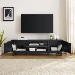 Modern Transitional 2 Door Storage TV Stand For TVs Up To 65" - Saracina Home -Baxton Studio Sale Shop GUEST 786e7133 e5e6 4c21 88b8 ac73f45d6fa8