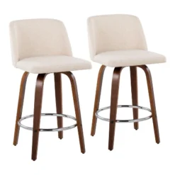 Set Of 2 Toriano Upholstered Counter Height Barstools - Lumisource -Baxton Studio Sale Shop GUEST 78bb639f 2183 4b1f 92d0 3a4f34a6dc27