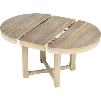 5 PCS Round Extendable Dining Table Set With Butterfly Leaf And 4 Upholstered Dining Armchairs-ModernLuxe 9 5 PCS Round Extendable Dining Table Set With Butterfly Leaf And 4 Upholstered Dining Armchairs-ModernLuxe - Image 9