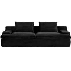NicBex Couches For Living Room Oversized 4 Seater Couch Corduroy Fabric Upholstered Sofa Wide Armrests Compressed Sofa In A Box, No Assembly -Baxton Studio Sale Shop GUEST 793c0fed bcd8 405a 996e a9a7351c2077