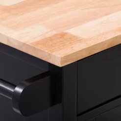 Sage Wood Kitchen Cart Black - CorLiving -Baxton Studio Sale Shop GUEST 79b4742a d2c9 406a 9a8d 126df69f029c