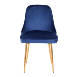 Set Of 2 Marcel Contemporary Dining Chair Gold/Blue Velvet - LumiSource -Baxton Studio Sale Shop GUEST 79c0b467 eb88 42a5 abc3 d01518264fe0