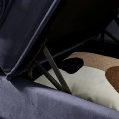 60.6" Velvet Chaise Lounge With Gold Metal Legs And 1 Pillow - ModernLuxe -Baxton Studio Sale Shop GUEST 7ab4d419 c0f6 4d5d ae17 26fa3e4daafa