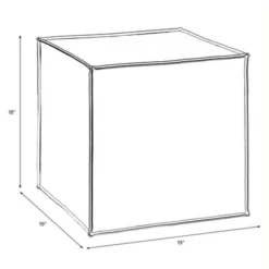 Miles French Seam Cocktail Ottoman - Fritz Indigo - Skyline Furniture -Baxton Studio Sale Shop GUEST 7ab6ae59 ad3b 4c7d 90db cdd00ae2a877