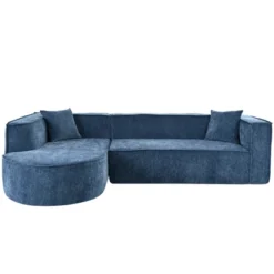 109"W Sectional Sofa Couch, Upholstered Modular Sofa With Two Pillows -ModernLuxe 14 109"W Sectional Sofa Couch, Upholstered Modular Sofa With Two Pillows -ModernLuxe -Baxton Studio Sale Shop GUEST 7adfa9ab 4178 409f 9353 2f4adaa044ac