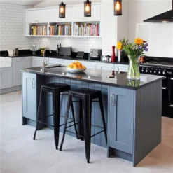 Yaheetech Set Of 4 Metal Backless Counter Height Bar Stools Stackable Chairs