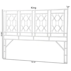 Bali & Pari King Size Sampson Rattan Standalone Headboard White 8 Bali & Pari King Size Sampson Rattan Standalone Headboard White -Baxton Studio Sale Shop GUEST 7bb6b506 7684 4d42 95dc 9115f44c79e5