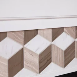 Budedar Fireplace With Marble Surround White - Aiden Lane -Baxton Studio Sale Shop GUEST 7bcce40f f706 4036 a39f 14a8ca3a3da1