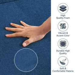 Dyonery 75.8" Convertible Futon Sofa Bed,3 Seater Linen Futon Couch,Adjustable Backrests,Folding Loveseat Sofa For Living Room,Office,Apartment -Baxton Studio Sale Shop GUEST 7bed47c3 33a1 45ea b2b9 debe8fba60a9