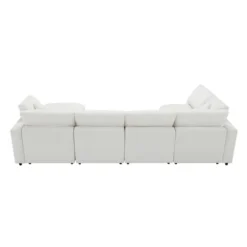 130"W Modular Sectional Sofa Couch Set, 6 Seat Convertible Sleeper Sofa Bed For Living Room -ModernLuxe -Baxton Studio Sale Shop GUEST 7c3505aa 62c9 41c8 906f d225a5e579da