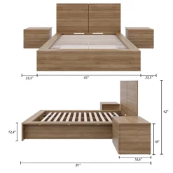 Nexera 4pc Full James Bedroom Set -Baxton Studio Sale Shop GUEST 7c48b331 66dd 4895 8463 768a6c8d3388
