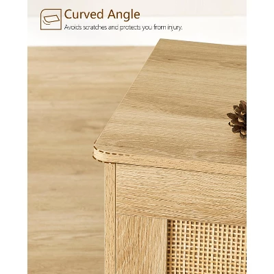 USIKEY 39.4” Storage Chest, Toy Box With 2 Safety Hinges, Rattan Storage Bench With Storage, Toy Chest For Bedroom, 3 USIKEY 39.4” Storage Chest, Toy Box With 2 Safety Hinges, Rattan Storage Bench With Storage, Toy Chest For Bedroom, - Image 3