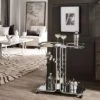 Ripley Chrome Finish Bar Cart Silver - Inspire Q