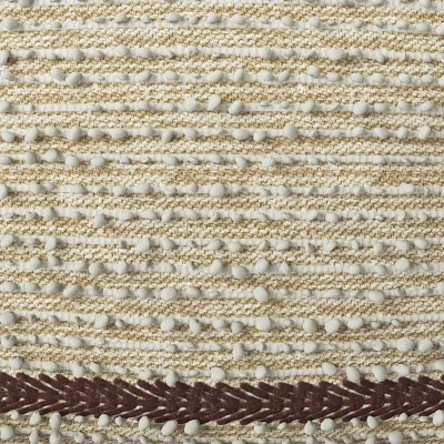 Branchville Square Pouf Cream Boucle - Threshold™: Transitional Style, No Assembly, Cotton & Wool Blend 3 Branchville Square Pouf Cream Boucle - Threshold™: Transitional Style, No Assembly, Cotton & Wool Blend - Image 3