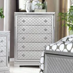 6pc Tenaya Bedroom Set Silver/Gray - HOMES: Inside + Out -Baxton Studio Sale Shop GUEST 7d795cd4 a1c1 46d1 be81 3be53d172bba