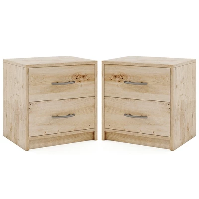 Tangkula 2PCS 2-Drawer Nightstand Modern Bedside Table W/ Storage For Living Room Bedroom 9 Tangkula 2PCS 2-Drawer Nightstand Modern Bedside Table W/ Storage For Living Room Bedroom - Image 9