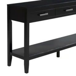 59.1" Modern 3-Drawer Console Table With 1 Shelf For Living Room, Entryway And Hallway - ModernLuxe 27 59.1" Modern 3-Drawer Console Table With 1 Shelf For Living Room, Entryway And Hallway - ModernLuxe -Baxton Studio Sale Shop GUEST 7d8c3613 2a22 4958 8463 1d2b9d5f432d