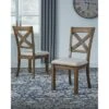 Set Of 2 Moriville Dining Upholstered Side Chair Grayish Brown - Signature Design By Ashley