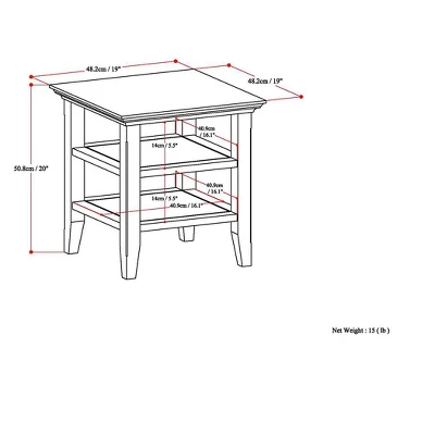 19" Normandy End Table - Wyndenhall 5 19" Normandy End Table - Wyndenhall - Image 5