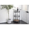 Industrial Metal Bar Cart Brown - Olivia & May